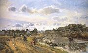 Camille Pissarro Pang plans raft Schwarz oil on canvas